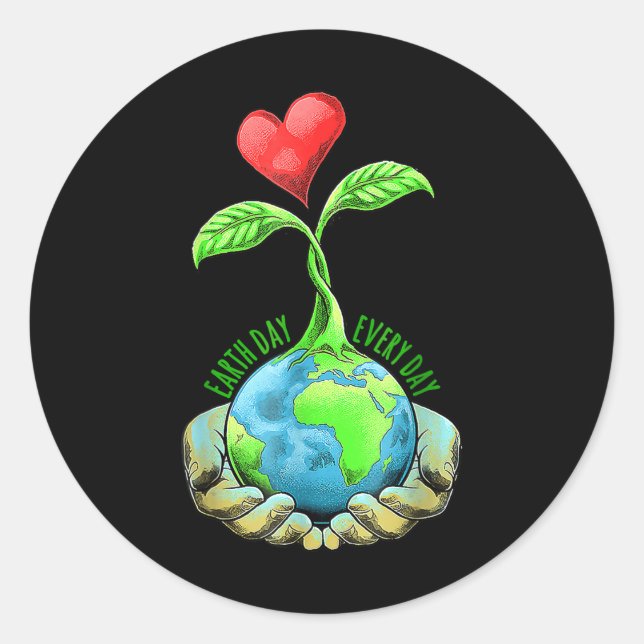 Adesivo Dia da Terra todo dia Dia da Terra (Frente)