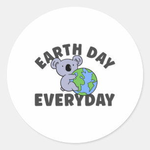 Adesivo Dia da Terra Todo o Mundo de Koala