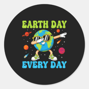 Adesivo Dia da terra todos os dias meninos engraçados faze