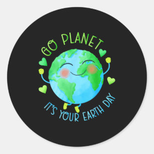 Adesivo Dia da Terra Vá Planeta É o Seu Dia da Terra