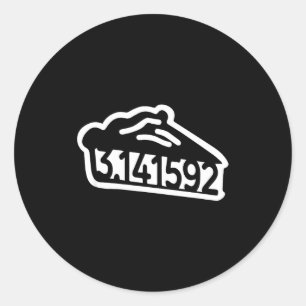 Adesivo Dia da torta 3.14 piada engraçada de matemática ne