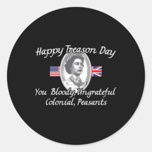 Adesivo Dia da traição Rei Charles Iii Inglês Funny 4th Of