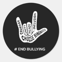 Dia da Unidade Anti-Bully Sinal de Amor Acabou com
