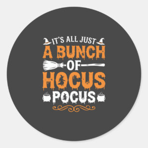 Adesivo Dia das Bruxas É Tudo Apenas Hocus Pocus Feiticeir