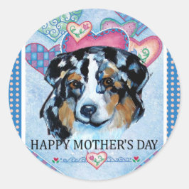 ADESIVO DIA DAS MÃES AUSTRALIAN SHEPHERD