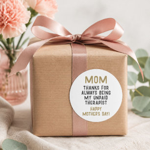 Adesivo Dia das Mães Mãe Terapeuta Não Pago Humor Engraçad