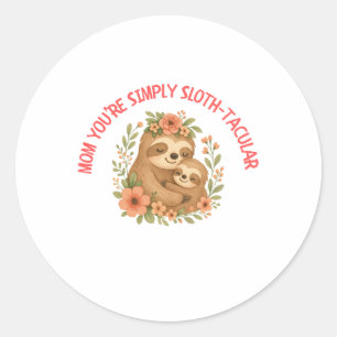 Adesivo Dia das Mães Sloth Mom