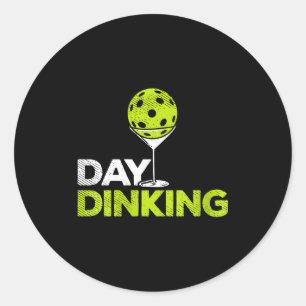 Adesivo Dia das mulheres bebendo pickleball divertido pick