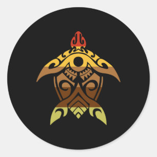Adesivo Dia de Ação de Graças da Tartaruga Tribal Legal Fa