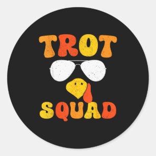 Adesivo Dia de Ação de Graças da Trot Squad dos Sungles do