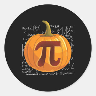 Adesivo Dia de Ação de Graças de Pumpkin Pie Math Diversão