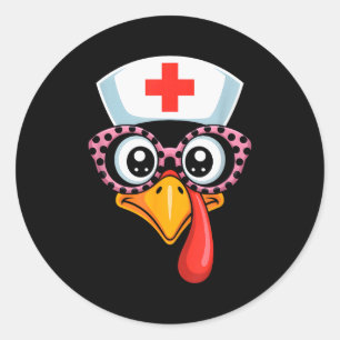 Adesivo Dia de Ação de Graças Roupa de Trabalho Médico Car