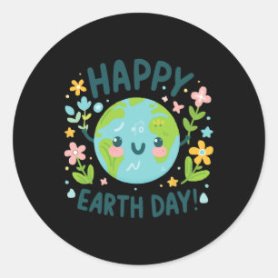 Adesivo Dia de Aniversário Feliz Dia da Terra do Planeta G