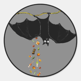 Adesivo Dia de as Bruxas engraçado