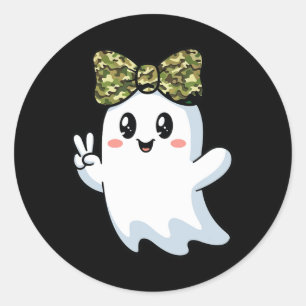 Adesivo Dia de as Bruxas engraçado Camouflage Camo Ghost H