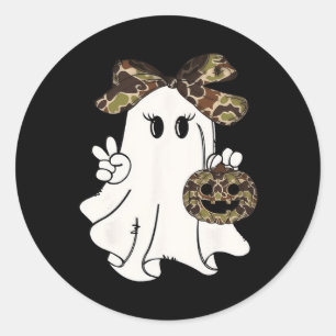 Adesivo Dia de as Bruxas engraçado Camouflage Camo Ghost H