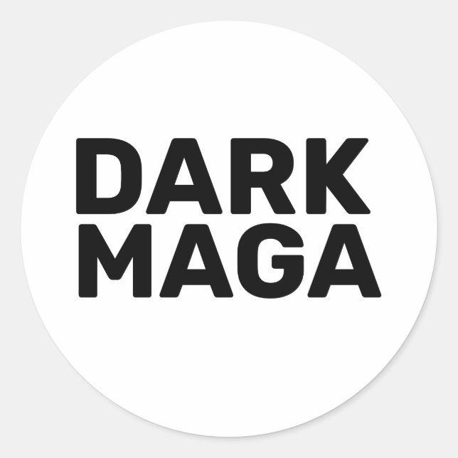 Adesivo Dia de as Bruxas engraçado Dark Maga Trump 2024 (Frente)