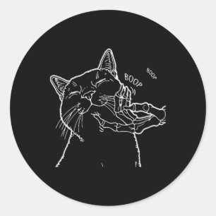Adesivo Dia de as Bruxas engraçado de Boop de Mão do Skele