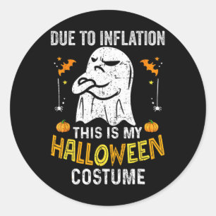 Adesivo Dia de as Bruxas engraçado Devido À Inflação Este 