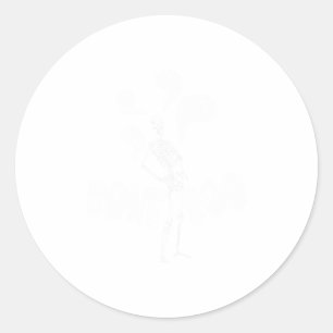 Adesivo Dia de as Bruxas engraçado dotado de Spooky Bone B