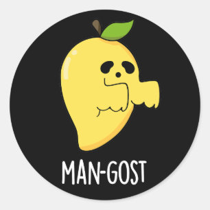 Adesivo Dia de as Bruxas engraçado-fantasma Mango Fantasma