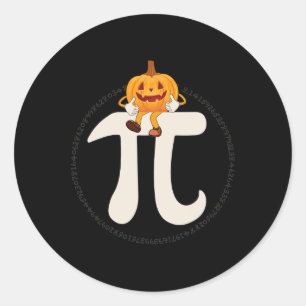 Adesivo Dia de as Bruxas engraçado Pumpkin Pie Math