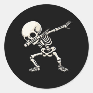 Adesivo Dia de as Bruxas engraçado Skeleton Boys Kids Men