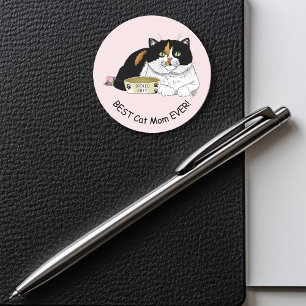 Adesivo Dia de as mães Calico Cat