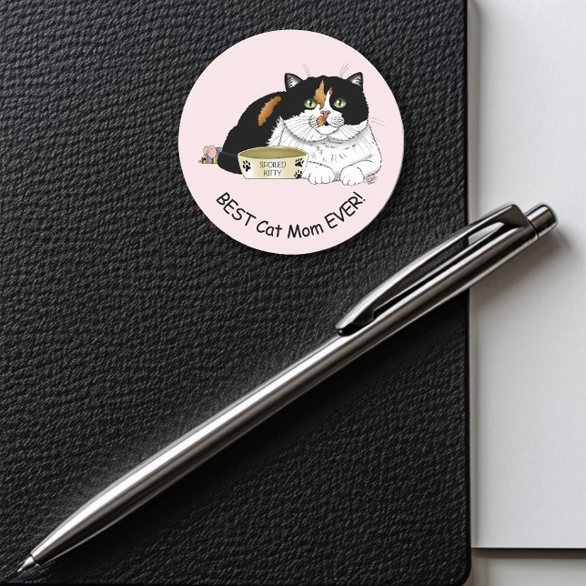 Adesivo Dia de as mães Calico Cat (Criador carregado)