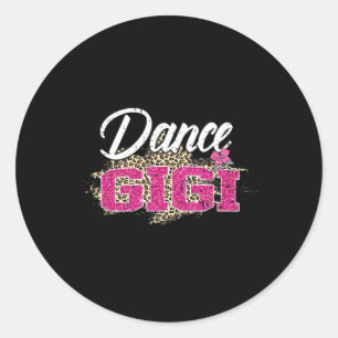 Adesivo Dia de as mães Dance Gigi Leopard Funny Dancing Gi