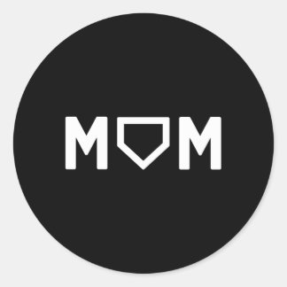 Adesivo Dia de as mães de Jogador Favorito da Mãe de Baseb