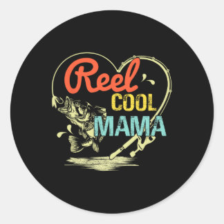 Adesivo Dia de as mães De Pesca Da Mamãe Legal Da Reel Par