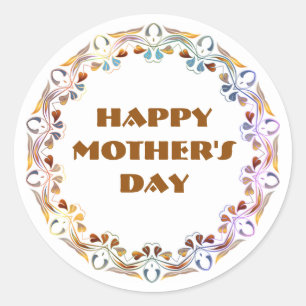 Adesivo Dia de as mães Feliz