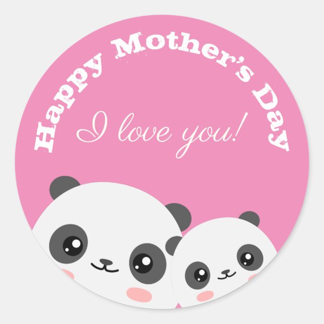Adesivo Dia de as mães Feliz (Frente)