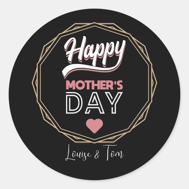 Adesivo Dia de as mães Feliz (Frente)