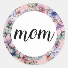 Adesivo Dia de as mães Floral Clássico