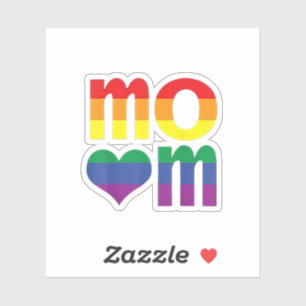Adesivo Dia de as mães LGBT do Orgulho LGBT do Arco-Íris