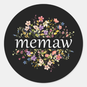 Adesivo Dia de as mães Para A Mãe Floral De Flor Selvagem#