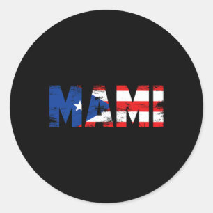 Adesivo Dia de as mães Porto Rico do Orgulho Bandeira Port