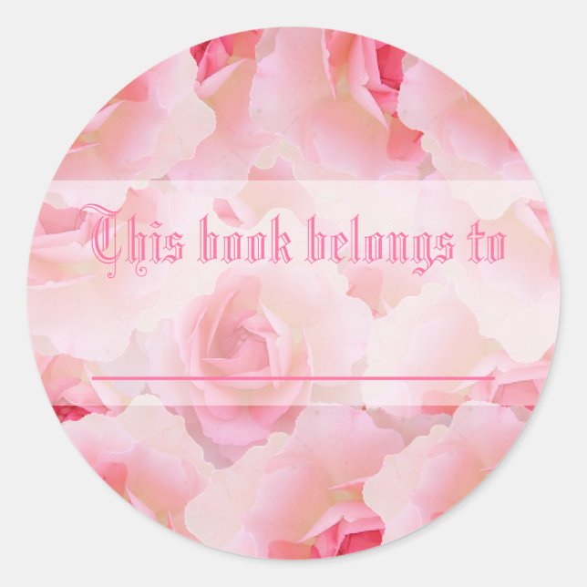 Adesivo Dia de as mães rosa de rosas (Frente)