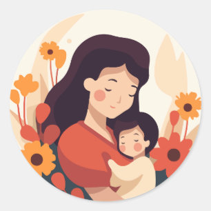 Adesivo Dia de as mães Sticker - Design Adorável Embraque