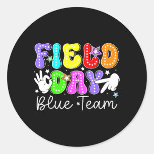 Adesivo Dia de Campo Equipe Azul Vamos Começar Os Jogos Se