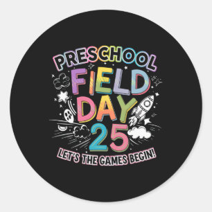 Adesivo Dia de Campo Pré-Escolar 2025 Que Os Jogos Comecem