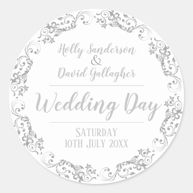 Adesivo Dia de Casamento de Noiva e de Noite (Frente)