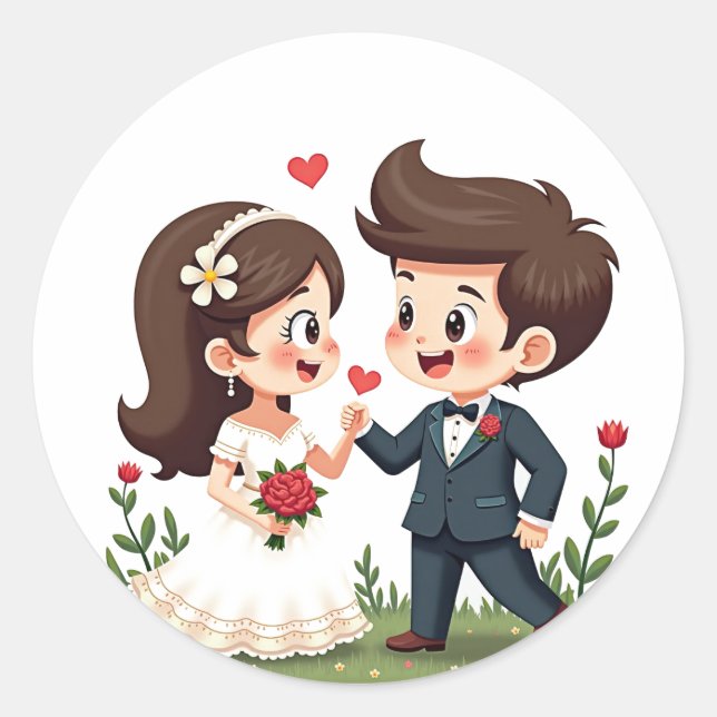 Adesivo Dia de Casamento Duo (Frente)