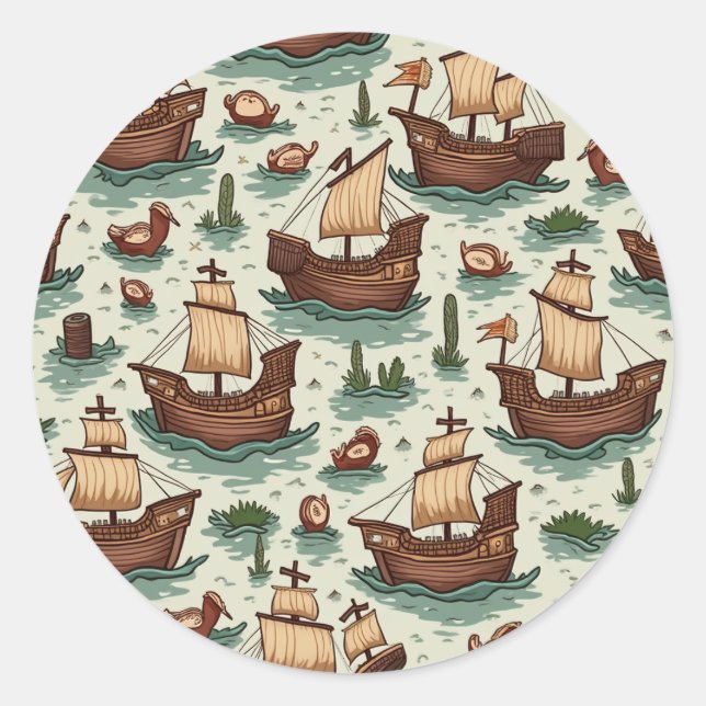 Adesivo Dia de Colombo (Frente)