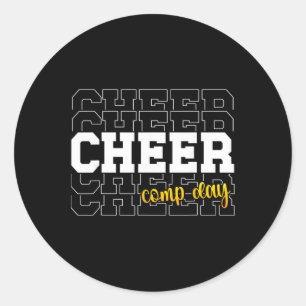 Adesivo Dia de Competição de Cheerleading Dia de Cheer