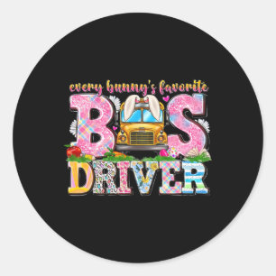Adesivo Dia de Felz pascoa de Ônibus Favorito de cada Bunn