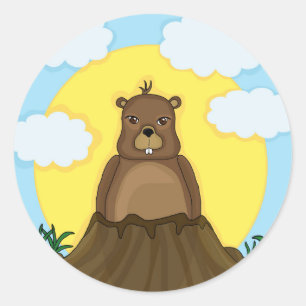 Adesivo Dia de Groundhog