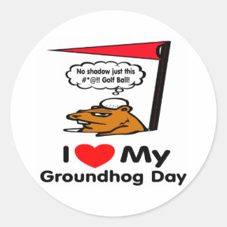 Adesivo Dia de Groundhog
